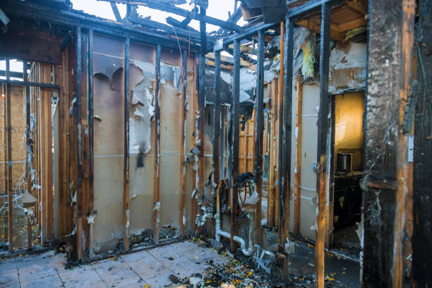 Professional Fire Damage Repair technician working in Balsam Lake, WI